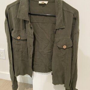 Army Green Shacket